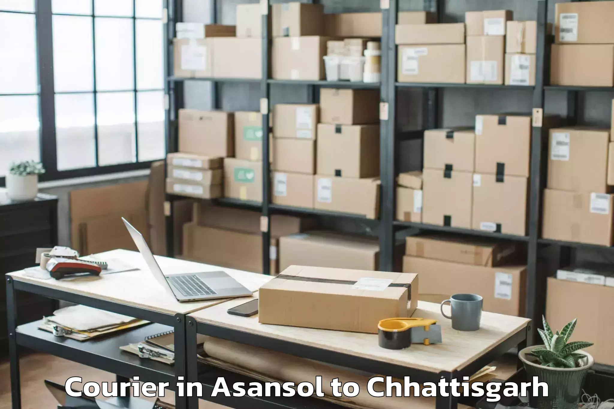 Leading Asansol to Lohandiguda Courier Provider